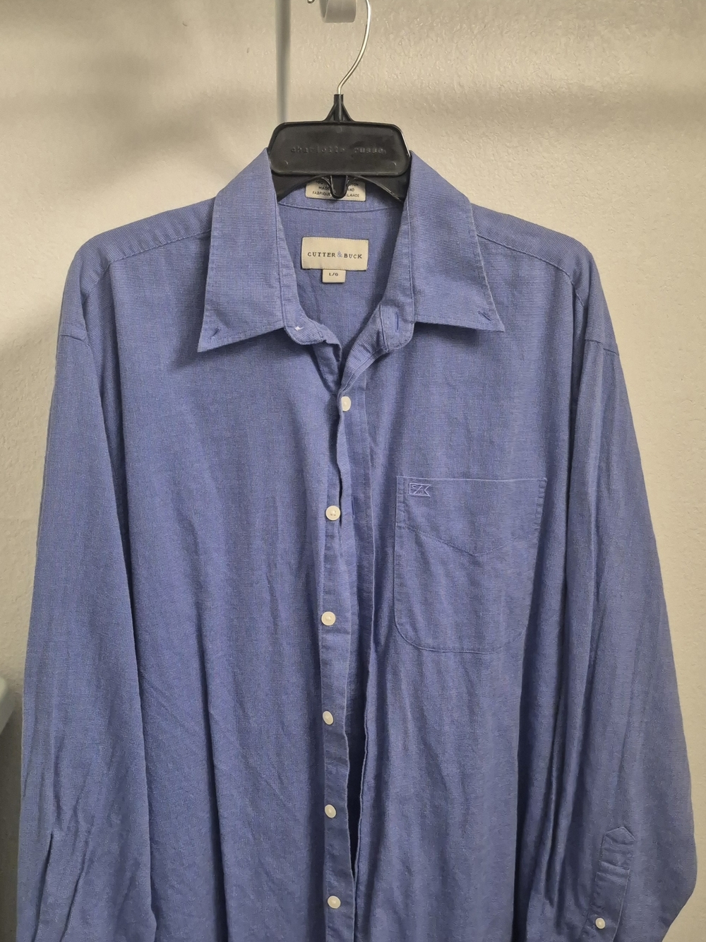 Cutter & Buck Men's Light Blue Button-Down Shirt